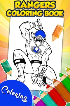 Rangers Superhero Coloring Game游戏截图3