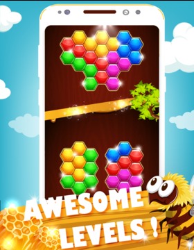 Hexa Bee Puzzle游戏截图3