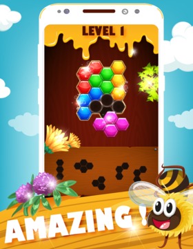 Hexa Bee Puzzle游戏截图2