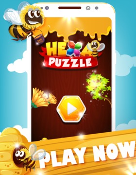 Hexa Bee Puzzle游戏截图1