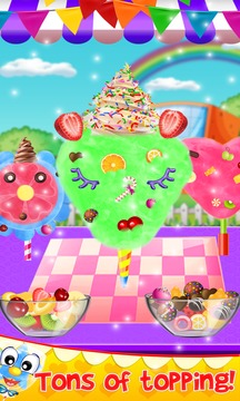 Rainbow Cotton Candy Ice Cream Unicorn Food!游戏截图1