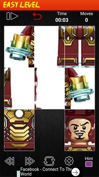 Puzzle Lego IronMan游戏截图3