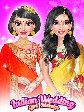 Indian Fashion Wedding Girl Makeup游戏截图2