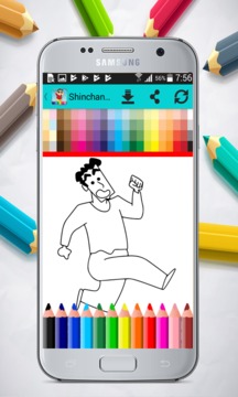 Shinchan Coloring Book游戏截图3