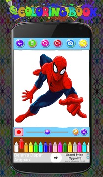 spiderMan Coloring Game游戏截图4