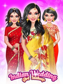 Indian Fashion Wedding Girl Makeup游戏截图3