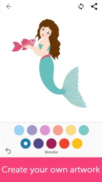 Mermaids: Coloring Book for Adults游戏截图3