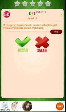 Kuis Benar Atau Salah Offline游戏截图4