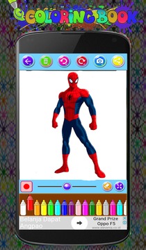 spiderMan Coloring Game游戏截图2