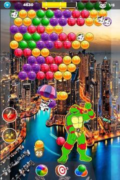 Super Turtles Hero Bubble Shooter游戏截图2
