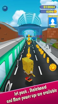 Super SpongeBob surf Rush: Subway Run Temple 2018游戏截图1