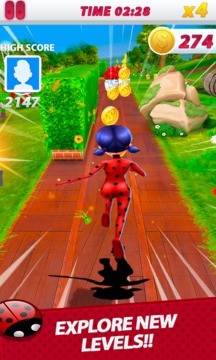 Miraculous Adventure Ladybug Rush 3D ***游戏截图1