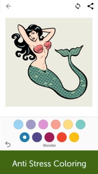 Mermaids: Coloring Book for Adults游戏截图2