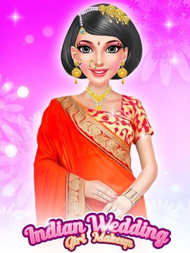 Indian Fashion Wedding Girl Makeup游戏截图4