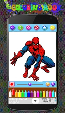 spiderMan Coloring Game游戏截图5