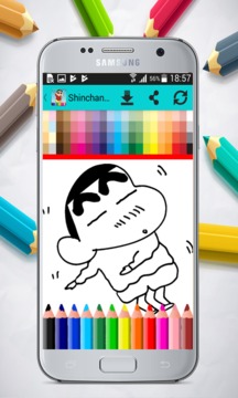 Shinchan Coloring Book游戏截图2