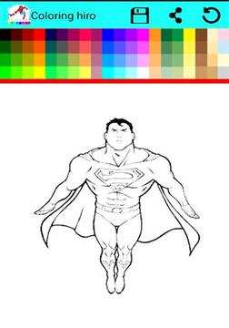 Superhero Coloring Book Games游戏截图3