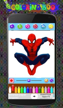 spiderMan Coloring Game游戏截图3