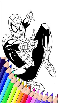 Learn spiderman coloring by fans游戏截图3