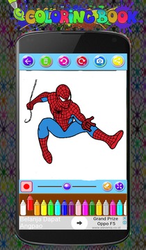 spiderMan Coloring Game游戏截图1