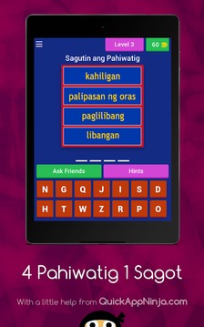 4 Clues 1 Word (TAGALOG)游戏截图1