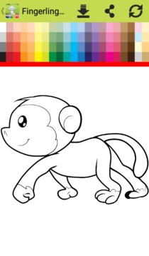 Fingerling Monkeys Coloring Book游戏截图3