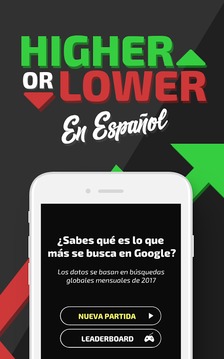 Higher or Lower en Español游戏截图4