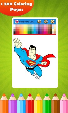 SuperHero Coloring Pages游戏截图4