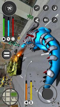 机器人 鳄鱼 游戏 - 改造 机器人 攻击游戏截图3