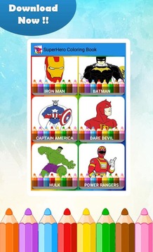 SuperHero Coloring Pages游戏截图2