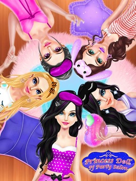 Princess Doll PJ Party Salon游戏截图3