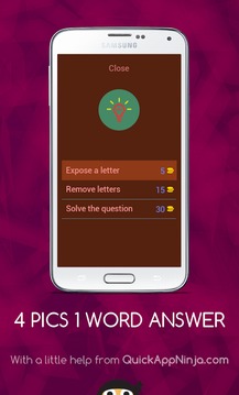 4 PICS 1 WORD ANSWER游戏截图4