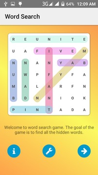Word Search Puzzle Finder FREE游戏截图1