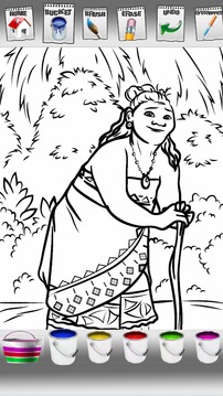 Princess maona coloring book game游戏截图3