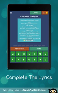 Complete The Lyrics of the Song游戏截图4