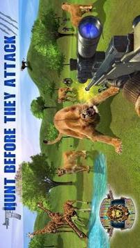 狮子猎人狙击手Safari - 动物狩猎游戏游戏截图2