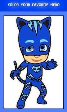 PJ Masks Coloring book - Coloring PJ Masks游戏截图4