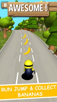 Banana minion game : 3D jungle subway rush游戏截图4