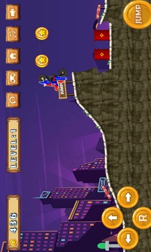 Ultimate MotorCycle Spider-Boy Hill Climb游戏截图2