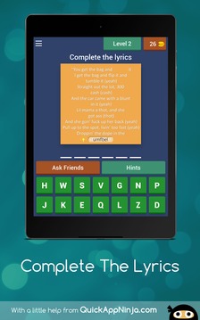 Complete The Lyrics of the Song游戏截图3
