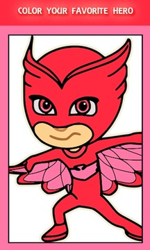 PJ Masks Coloring book - Coloring PJ Masks游戏截图3