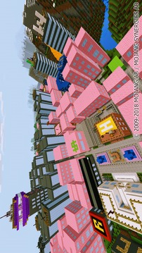 Pink City Parkour MCPE Map游戏截图4