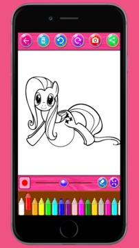 Little Pony Coloring Books游戏截图4