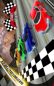 Space Car Stunt Drive 2018: Real Speed Bump Racing游戏截图3