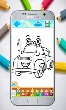 Cars Coloring Pages游戏截图3