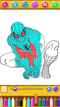 Coloring Book for Spider hero游戏截图3
