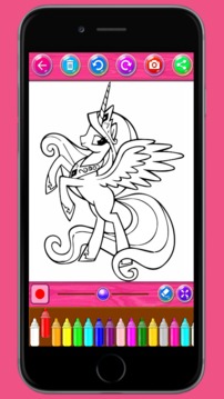Little Pony Coloring Books游戏截图1