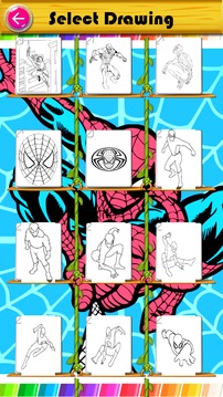 Coloring Book for Spider hero游戏截图5