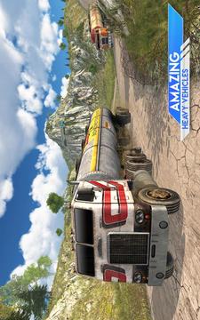 Oil Tanker Truck Transporter Simulator: Hill Cargo游戏截图3
