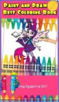 Coloring My Little Pony Equestria Girls for fans游戏截图1